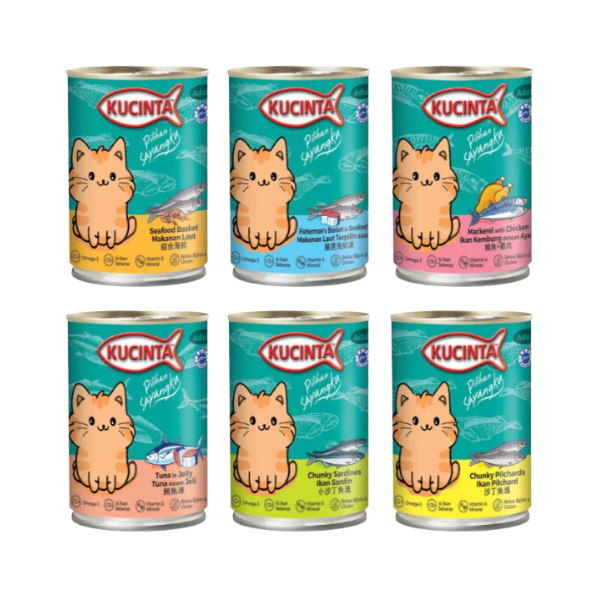 Pate Mèo Mọi Lứa Tuổi Kucinta Lon 400g