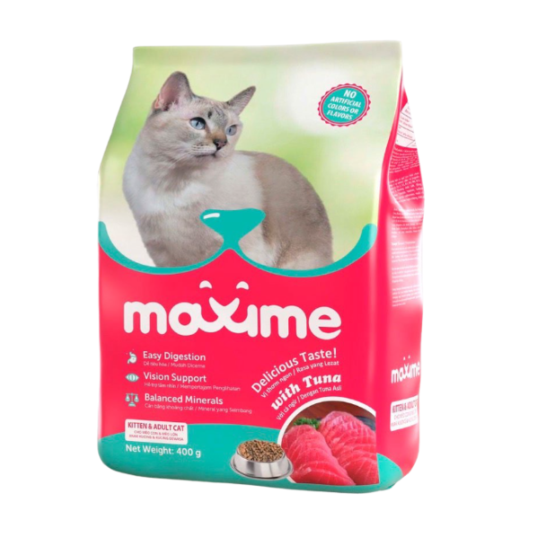 Thức ăn hạt cho mèo Maxime Kitten &amp; Adult Salmon