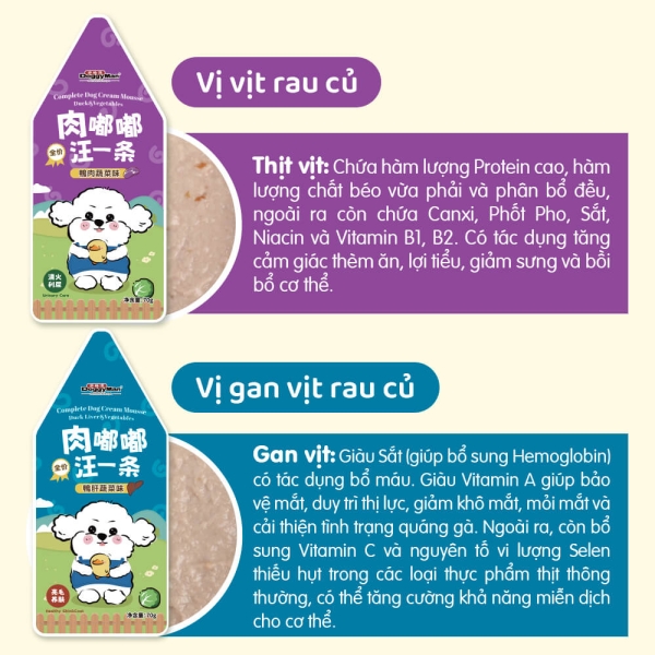 Pate Sốt Kem Cho Chó Vị Rau Củ Doggyman 70g