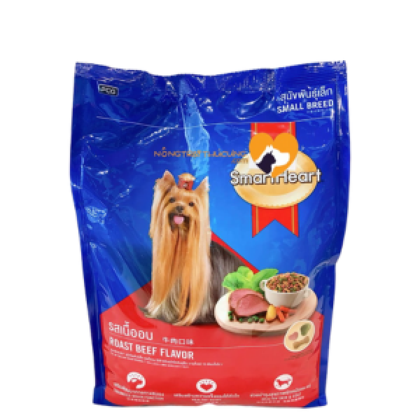 Thức ăn hạt cho giống chó nhỏ Smartheart Small Breeds Roast Beef Flavor