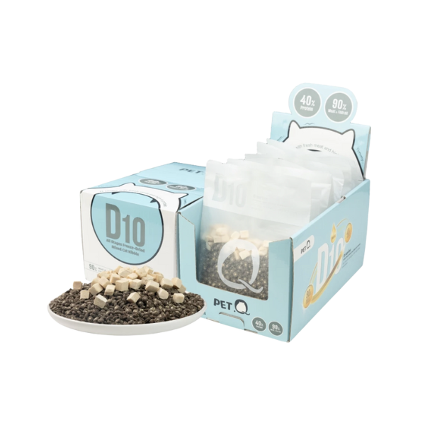 Thức ăn hạt macaron D10 PetQ cho mèo mọi lứa tuổi