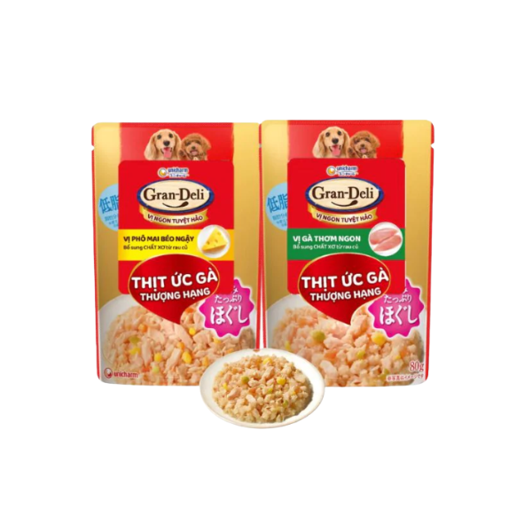 Pate cho chó Gran Deli dạng thạch 80g